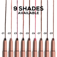 Crayon à lèvres végétalien personnalisé, double embout, imperméable, anti-transfert, longue durée, brun, brun rosé, beige, rhod, pour les lèvres