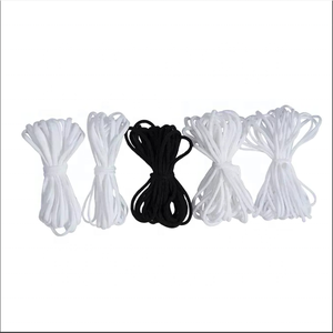 Vente chaude 3MM Rond 4MM 5MM Cordon Élastique Plat Bonne Qualité Bande Boucle D'oreille Élastique - Product Image 3