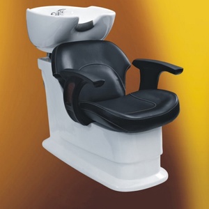 Fauteuil de lavage inclinable avec bac sur pied, assemblé - Product Image 2
