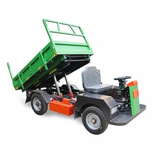 Tricycle électrique de transport à plateau ouvert, capacité 300-400 kg, 1 passager, pour transport agricole - Product Image 3