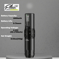 Groothandel Filter X30 1600Mah Grote Capaciteit Kick Start Instelbare Slagfrequentie Elektrische Draadloze Tattoo Machine Pen Pistool