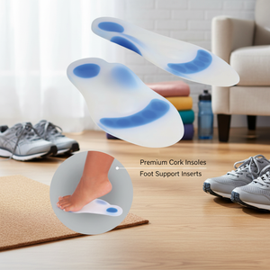 Semelles intérieures en liège de qualité supérieure – Inserts de soutien pour les pieds, ajustement confortable, structure durable, design ergonomique, emballage en vrac - Product Image 3
