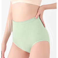 Nouvelle Collection Printemps – Sous-vêtements féminins sans couture en nylon tricoté, antibactériens, taille haute, unis, effet sculptant, motif nid d'abeille