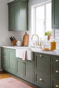 Armoires de cuisine modernes multifonctionnelles minimalistes avec structure en bois massif et comptoirs en quartz - Product Image 5