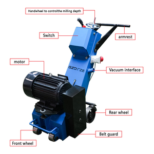 <span class=keywords><strong>Scarificateur</strong></span> électrique robuste pour sols en béton, <span class=keywords><strong>moteur</strong></span> à noyau de cuivre 7,5 kW/11 kW 380 V, rayon de braquage court pour routes en béton et asphalte - Product Image 4