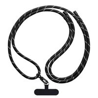 Sangle universelle réglable pour téléphone portable avec patch détachable, cordon de sécurité anti-perte tendance, lanière de téléphone portable durable