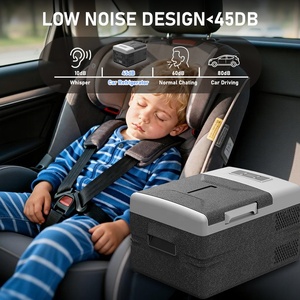 Mini réfrigérateur de voiture noir vert, zone unique, 9L 12L, compresseur électrique, réfrigérateur portable pour <span class=keywords><strong>camping</strong></span>, voyages en voiture - Product Image 4