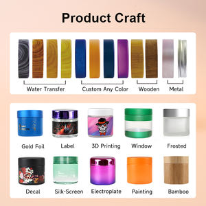 Eric 1OZ Small Glass Jar Concentrate Black UV 5ml 10ml 15g 30g 50g 60g 100g Glass Cosmetic Jars With Packaging Box - Product Image 6