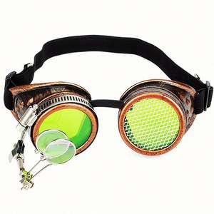 Gafas de Sol Steampunk Redondas con Lupa, Estilo Punk Retro para Hombre y Mujer, Venta al Por Mayor - Product Image 3