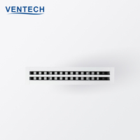 Ventech – Ventilation d'échappement Hvac, alimentation en aluminium, diffuseur de plafond à Air, diffuseurs à fentes linéaires avec boîte de plénum