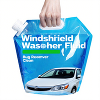 Usine personnalisée 1 gallon étanche voiture lave-glace liquide Doypack Auto détaillant lavage shampooing nettoyant bec pochette sacs vides