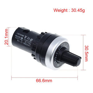 LA42DWQ-22 1K 2K 5K <strong>10K</strong> 20K 50K 100K 200K 22mm Diameter Pots Rotary Potentiometer Converter Governor Inverter Resistance Switch - Product Image 5