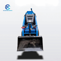 Mini-chargeuse sur chenilles diesel CHANES de Chine, moteur Perkins 25 CV, charge nominale de 0,6 tonne, système hydraulique complet, pour creuser des trous de poteaux