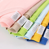Kaos Lengan Pendek Warna Solid Klasik dan Serbaguna untuk Pria dan Wanita, 100% Katun, Longgar, Kasual, dan Bernapas