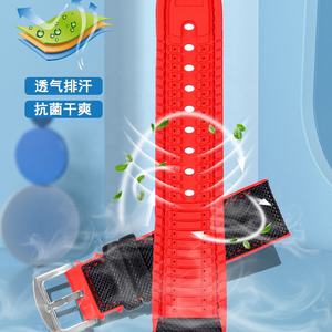 <span class=keywords><strong>Bracelet</strong></span> de montre en caoutchouc nylon et silicone imperméable 20mm 22mm pour Mido Citizon avec <span class=keywords><strong>bracelet</strong></span> de montre à boucle papillon - Product Image 4