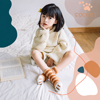 Chaussettes Patte de Chat pour Femme, Chaussettes Douces et Moelleuses à Motif Animalier, Antidérapantes, Chaussettes Pantoufles en Peluche, Chaussettes d'Hiver Confortables et Originales pour la Maison, Idéales pour les Cadeaux