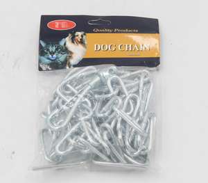 Cadena de collar de perro de doble bucle de acero inoxidable 30 # con estándar de acabado galvanizado - Product Image 4