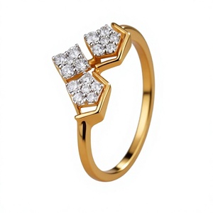 Anillo de Diamantes de Oro Amarillo para Mujer, Corte Brillante Redondo, Anillo de Compromiso de Lujo - Product Image 5