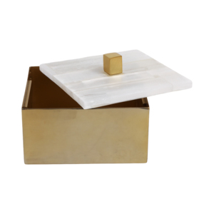 Scatola Decorativa Quadrata con Coperchio per Soggiorno, Porta Gioielli e Oggetti Preziosi - Product Image 3