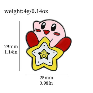 Pin Personalizado de <span class=keywords><strong>Kirby</strong></span> con Diseño de Taza de Té con Leche, Pin de Esmalte de Dibujos Animados, Pin Creativo de Aleación de Metal para Decorar Mochilas Escolares - Product Image 6