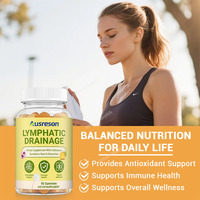 Produits de drainage lymphatique Ausreson OEM, Gummies à l'échinacée pour soutenir l'immunité, complément alimentaire pour la santé digestive, Gummies de drainage lymphatique