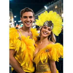 Tocado de Plumas de Ganso Teñidas Ecológicas YOLAN al por Mayor, Pasador de Pelo Festivo para Bodas y Fiestas de Halloween, Horquilla con Encaje - Product Image 6