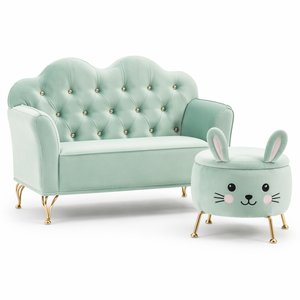 Muebles de Salón de Belleza para Niños, Silla de Champú con Lavabo de Cerámica Contemporáneo, Diseño de Auto Rosa y Verde con Temática de Princesa - Product Image 3