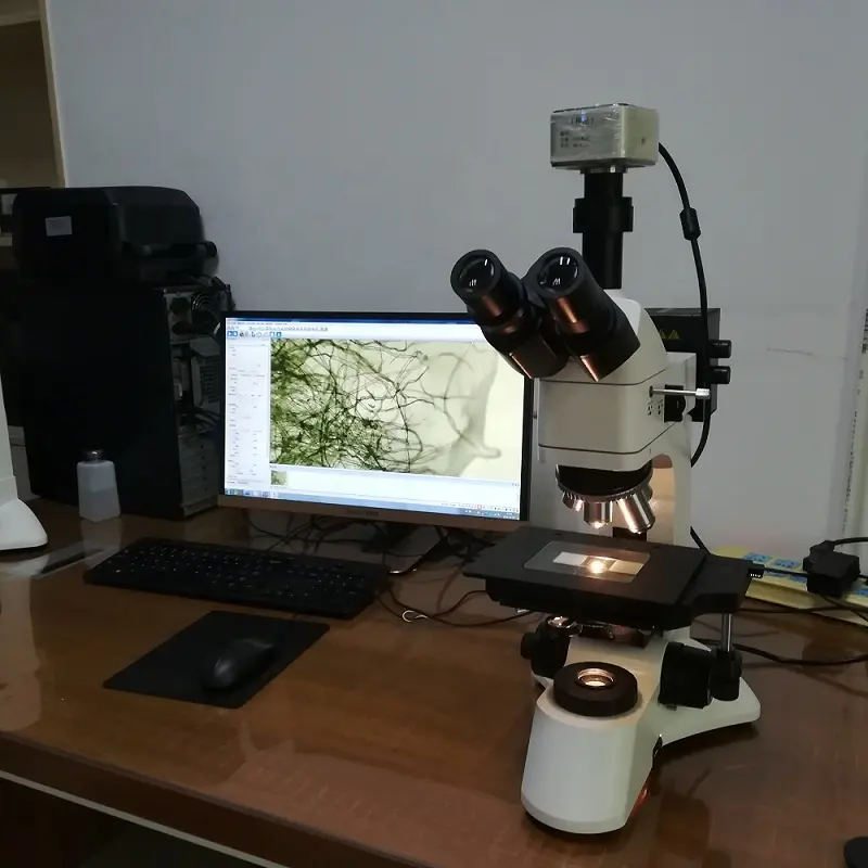 Microscopio petrográfico microscopio metalúrgico Microscopio de proyección con medición cámara para análisis de material
