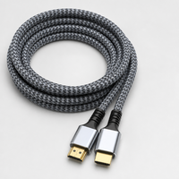 Câble Looyotul 50m Ultra Haute Vitesse 2.0 4K 60Hz 3D ARC Connecteurs Plaqués Or Ethernet pour TV UHD Roku TV (Argenté)