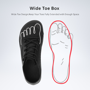 Zapatillas Minimalistas Ecológicas de Marca Propia, Flexibles, con Puntera Ancha, Parte Superior Tejida Transpirable, Estilo Slip-On, para Pies Descalzos - Product Image 3