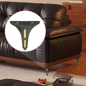 Pieds de support triangulaires durables JIEYING, design luxueux, pieds de meubles avec coussinets antidérapants pour <span class=keywords><strong>lit</strong></span> et armoire - Product Image 6