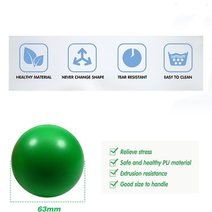 Bán buôn Chất lượng cao biểu tượng tùy chỉnh 63 Mét diam mịn PU bọt căng thẳng bóng - Product Image 4