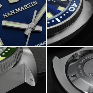 Reloj de Buceo San <span class=keywords><strong>Martin</strong></span> Abalone Tuna NH35 Automático de 20 atm con Luminiscencia C3, Acero Inoxidable 316L, Envío Gratis, en Existencia - Product Image 4