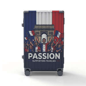 <span class=keywords><strong>Valise</strong></span> PC pour supporters de la Coupe du Monde 2026 <span class=keywords><strong>France</strong></span> Allez Les Bleus avec roues universelles silencieuses - Product Image 2