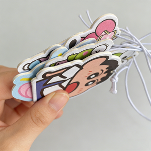 Désodorisant de voiture en feuilles parfumées, pendentif personnage de dessin animé, baume parfumé longue durée pour voiture, désodorisant suspendu pour armoire - Product Image 2