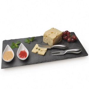 <span class=keywords><strong>Plateau</strong></span> <span class=keywords><strong>en</strong></span> <span class=keywords><strong>ardoise</strong></span> noire naturelle Coffret cadeau pour apéritif <span class=keywords><strong>Plateau</strong></span> de service à tapas Mini cuillères à apéritif Plats sur <span class=keywords><strong>ardoise</strong></span> - Product Image 1