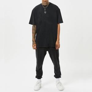 Nouvelle Mode Lourd 100% Coton Coupe Ample Vintage Personnalisé Imprimé Logo T-shirt 240gsm Détresse Surdimensionné Écologique Hommes - Product Image 3