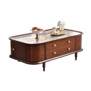 Armadietto francese della credenza del tavolino di stoccaggio della doppia porta per il salotto di casa; Tavolino americano dell'appartamento piccolo. - Product Image 4
