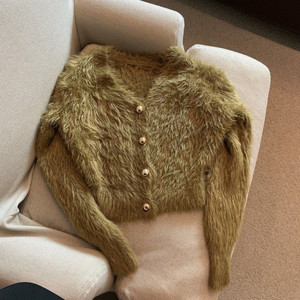 Maglioni Corrped 2026 di Tendenza, Top Corti Casual Semplici e <span class=keywords><strong>Sexy</strong></span>, Pullover Lavorati a Maglia a Maniche Lunghe, Mini <span class=keywords><strong>Cardigan</strong></span> Morbidi per Donna - Product Image 3