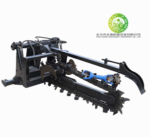 Trancheuse hydraulique à chaîne montée sur tracteur, à pointe de balle, <span class=keywords><strong>pour</strong></span> l'irrigation agricole, la pose de câbles et de tuyaux, et le creusement de fossés - Product Image 1