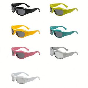 Gafas de Sol Deportivas con Diseño de Ojo de Gato, Protección UV400, Coloridas, Estilo Cyberpunk, para Hombre y Mujer, con Logotipo Personalizado, Moda 2025 - Product Image 4