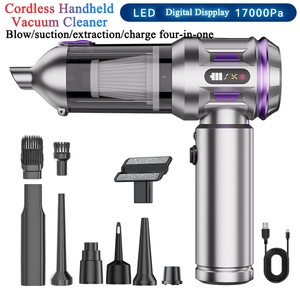 <span class=keywords><strong>Mini</strong></span> aspiradora inalámbrica potente 17000Pa alta succión 11,1 V Motor sin escobillas USB C recargable 6000mAh aspiradora de coche - Product Image 5