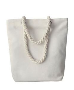 Sac fourre-tout en toile de coton plat, écologique et recyclable, avec impression de logo personnalisé - Product Image 4