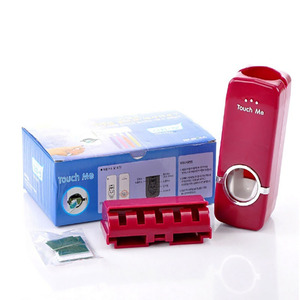 A0489 New Auto Automatic <b>Toothpaste</b> <b>Dispenser</b>+5 Toothbrush Holder Set Wall Mount Stand - Product Image 2