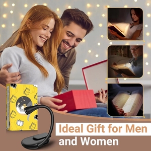 Có thể gập lại Cuốn Sách Nhỏ ánh sáng bảo vệ mắt ánh sáng Clip-on 360 độ có thể điều chỉnh nghiên cứu đèn sạc pin du lịch Đèn đọc sách - Product Image 6