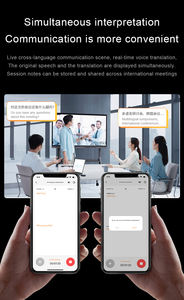Traducteurs IA miniatures OEM avec support magnétique pour téléphone, un clic, 32 Go, prise en charge de la traduction vocale, 70 langues, application IA, appareil portable - Product Image 4