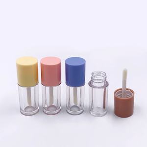 <b>Square</b> Transparent Frosted White Red Brown Chocolate Lipgloss <b>Containers</b> Lip Gloss Tube Empty Cosmetic Packaging - Product Image 5