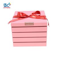 Boîte cadeau en carton recyclable de luxe pour fraises, finition brillante/mate, gaufrage, revêtement UV, sans danger pour les aliments, personnalisable