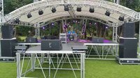 Présentoirs en treillis durables pour podium de concert pour événements musicaux