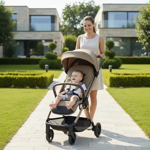 Cochecito de Bebé Plegable Automático 3 en 1, Portátil, para Recién Nacidos, Niños Pequeños e Infantes, con Silla de Auto y Portabebés - Product Image 1